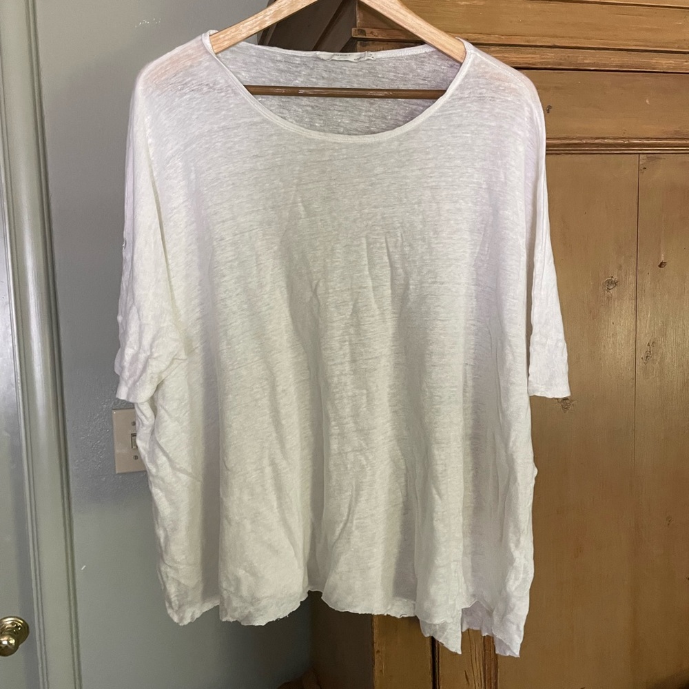 ZARA gauze tunic - white